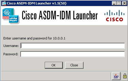 cisco asdm launcher 1.5